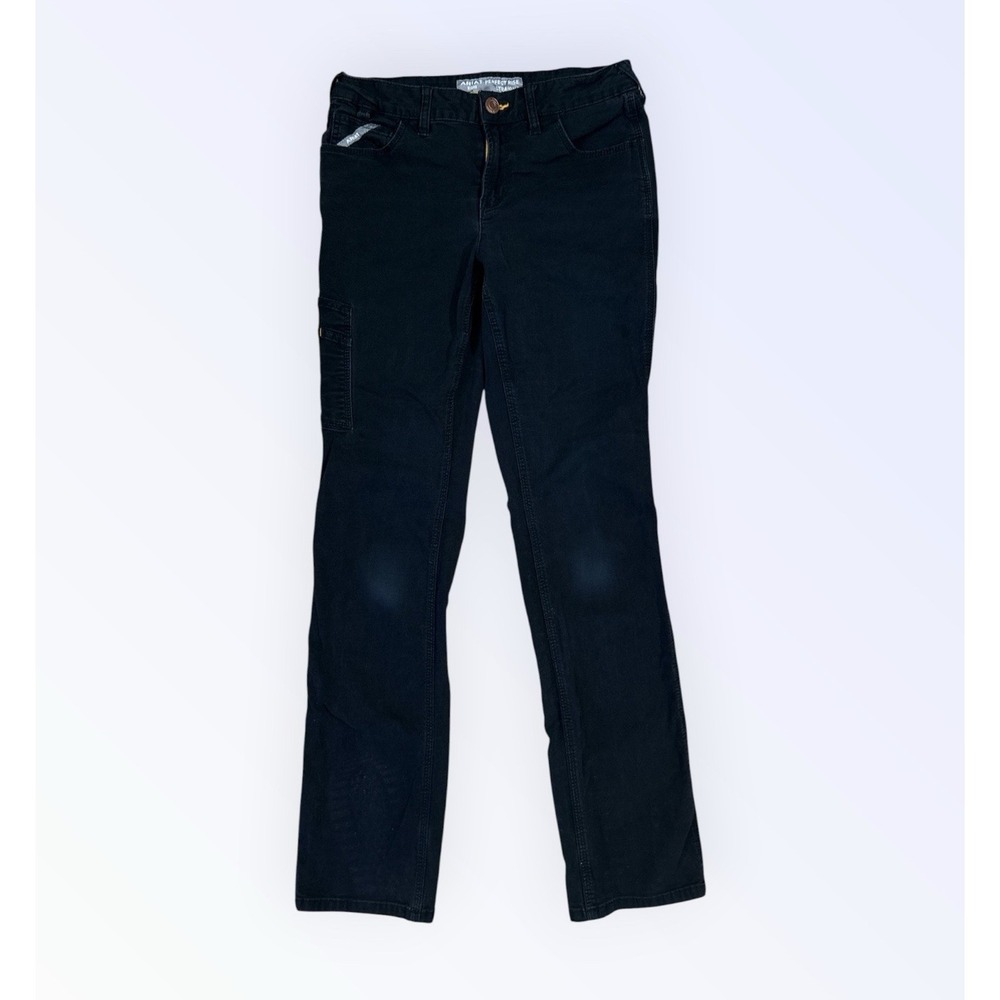 Ariat Womens Rebar Perfect Rise Made Tough Straight Pants Womens 27 Long Black